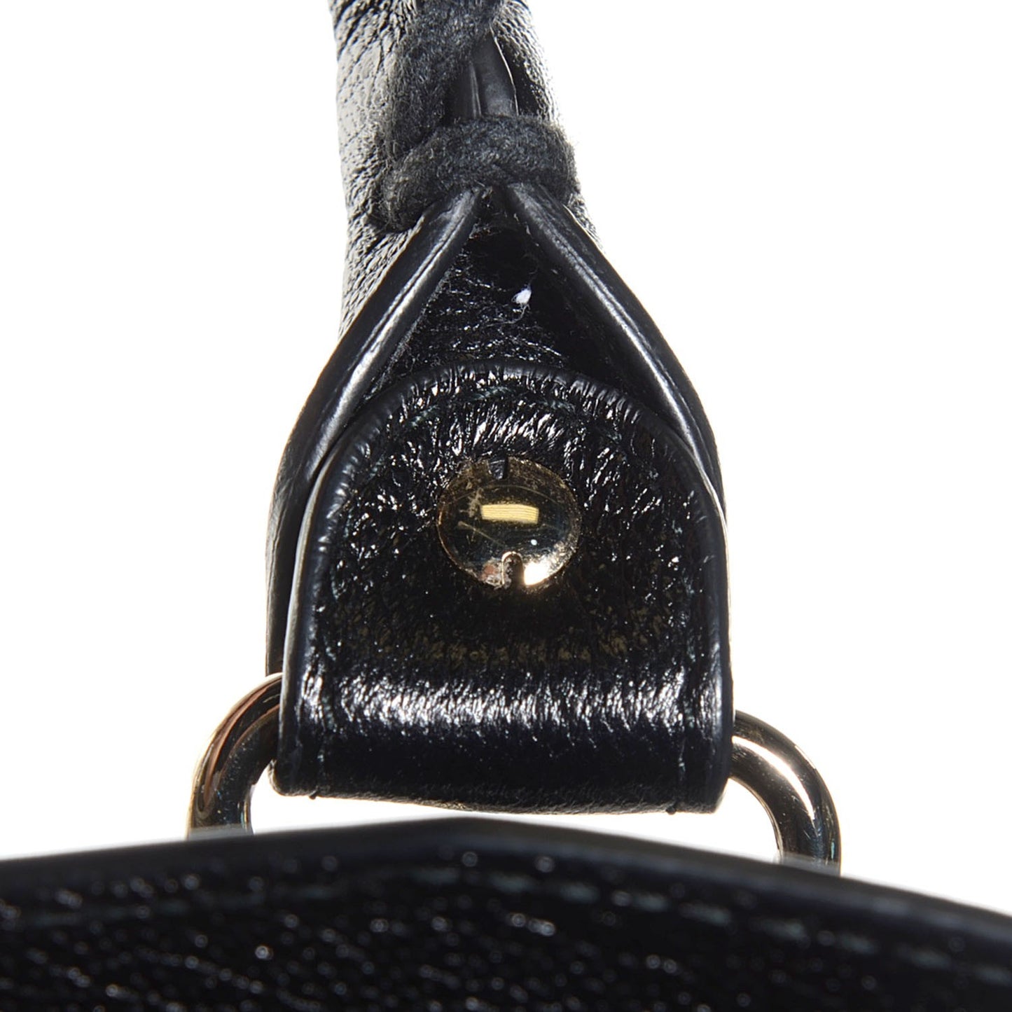 Chevre Gold Metallic Edge Hardware City Black