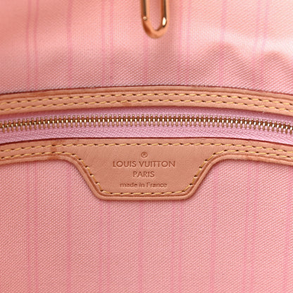 Louis Vuitton Damier Azur Delightful MM Rose Ballerine 6 of 11