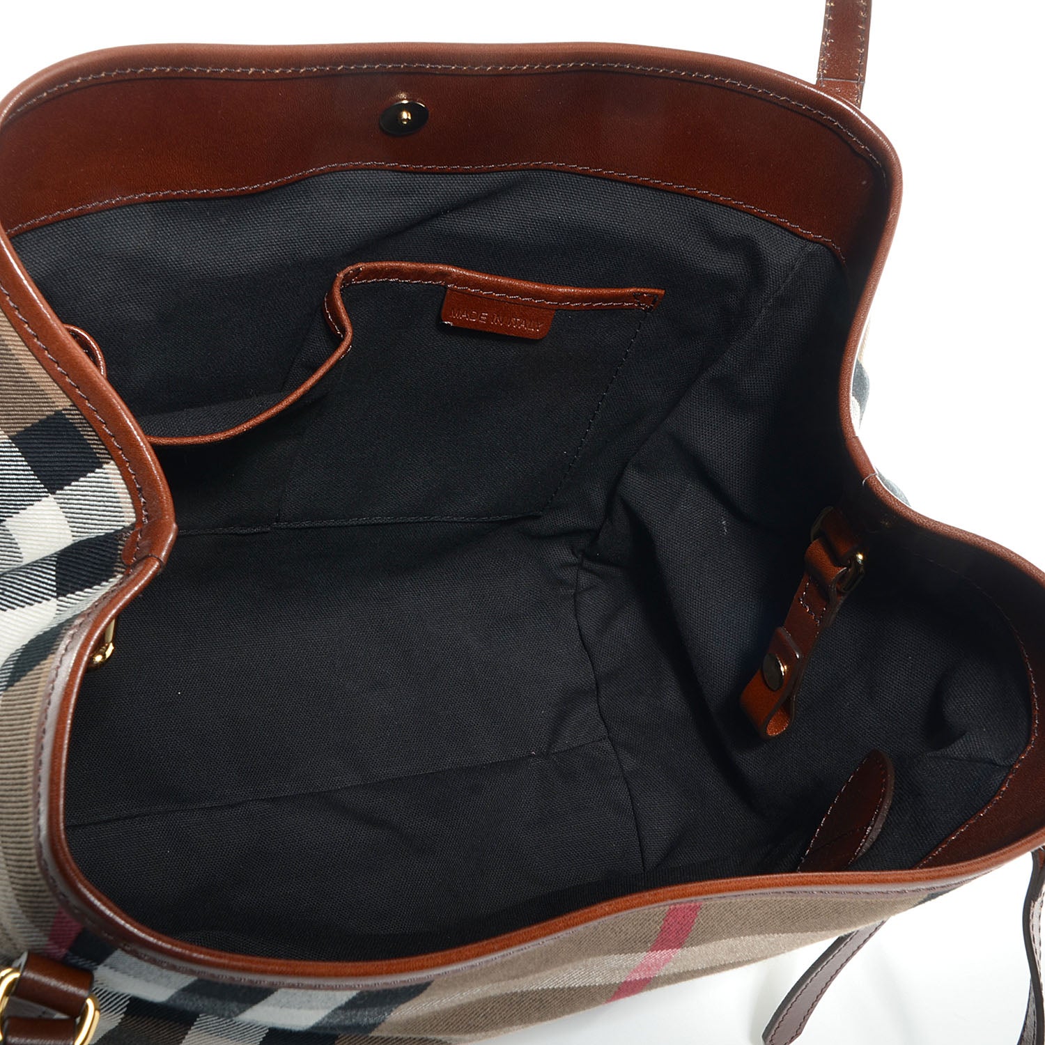 Burberry House Check Small Canterbury Hobo Dark Tan 6 of 13