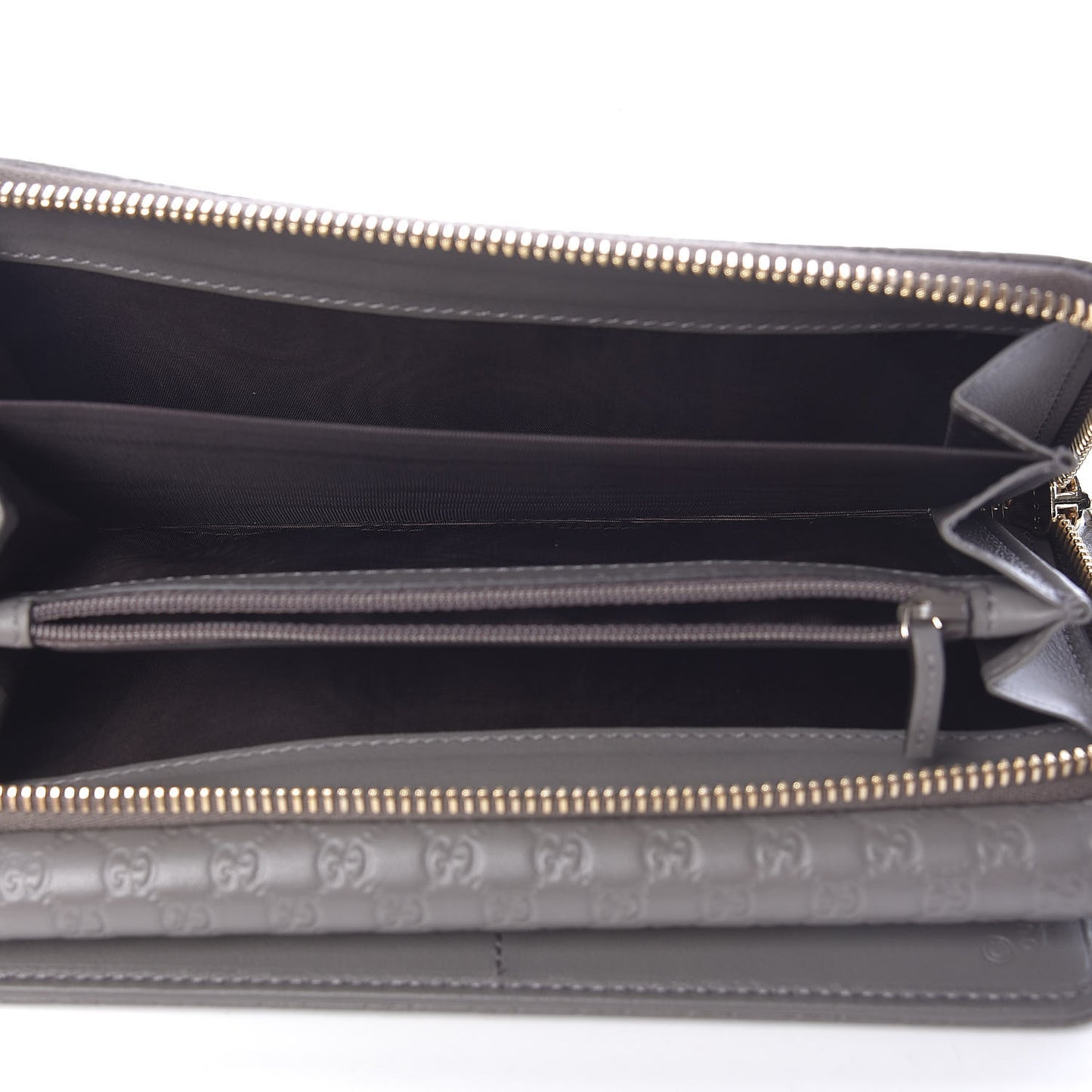 Soft Microguccissima Continental Zip Wallet Loess