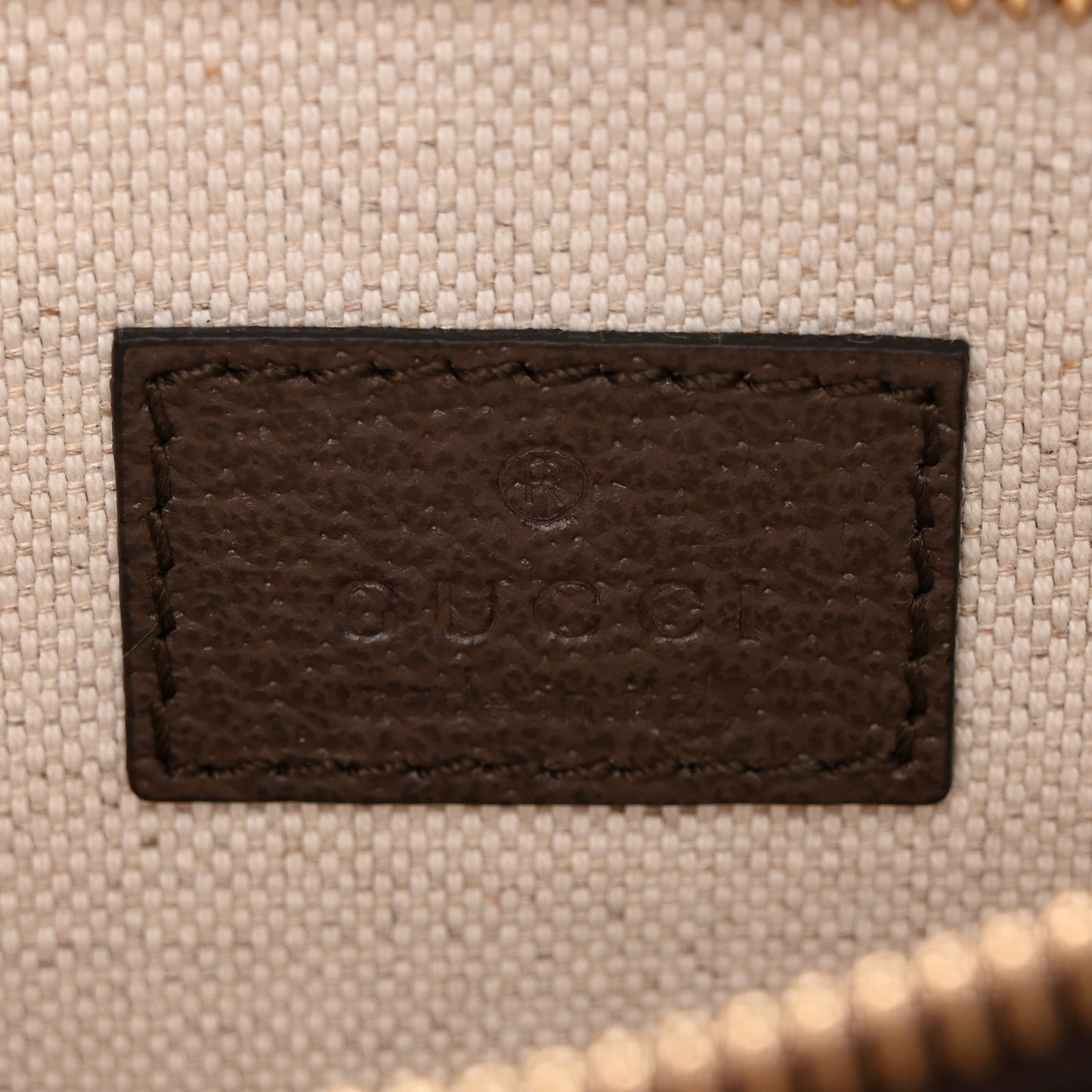 GG Supreme Monogram Textured Dollar Calfskin Blondie Belt Bag  Beige Ebony New Acero