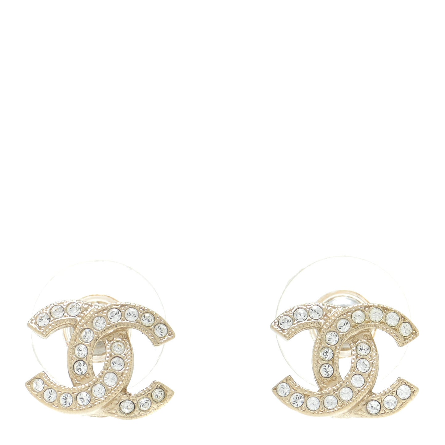 Crystal CC Earrings Gold