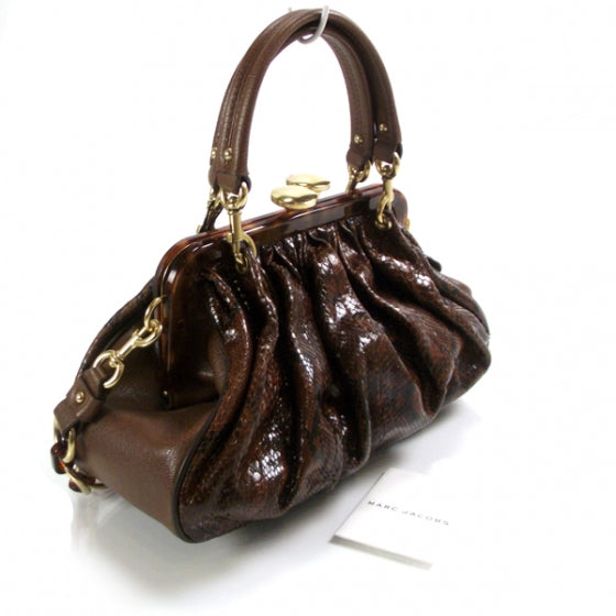 Python Small Stam Satchel Cinnamon