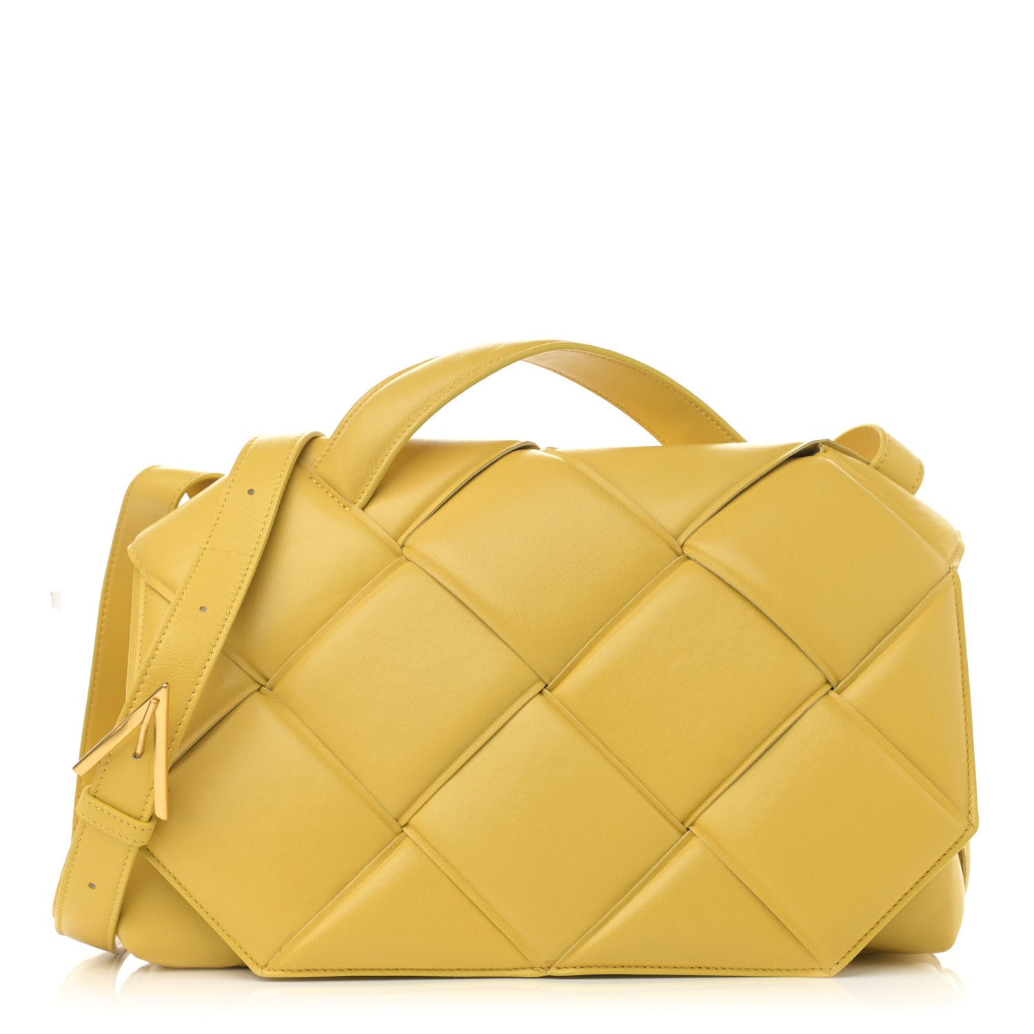 Bottega Veneta Nappa Intreccio Padded Top Handle Shoulder Bag Corn 1 of 11