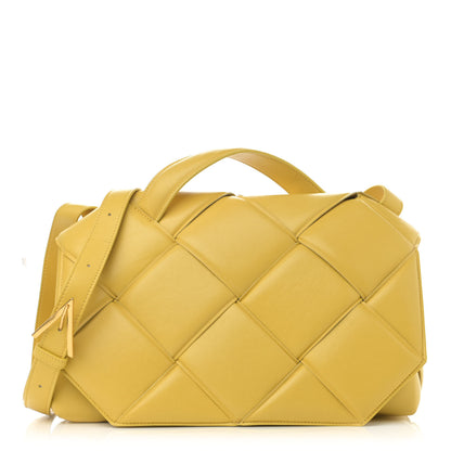Bottega Veneta Nappa Intreccio Padded Top Handle Shoulder Bag Corn 1 of 11