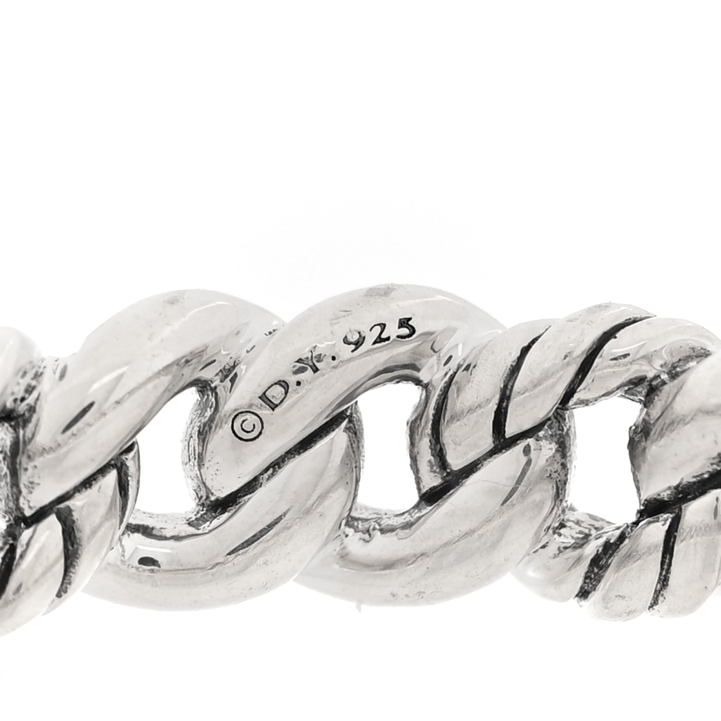 Sterling Silver Narrow Belmont Curb Link Ring 56 7.5