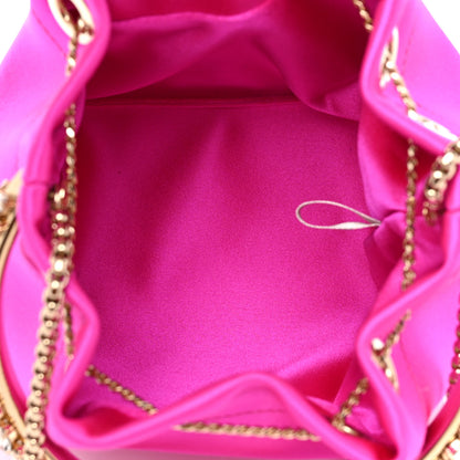 Jimmy Choo Satin Crystal Embellished Bon Bon Bag Fuchsia 4 of 6