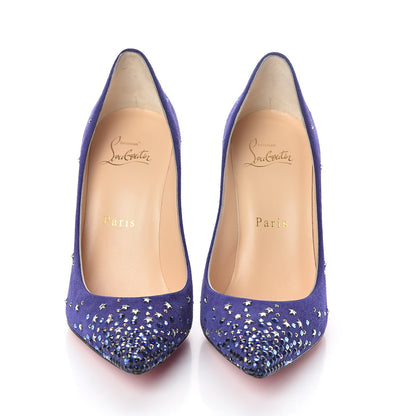 Christian Louboutin Veau Velours Gravitanita 100 Pumps 35.5 Version Encre 2 of 7