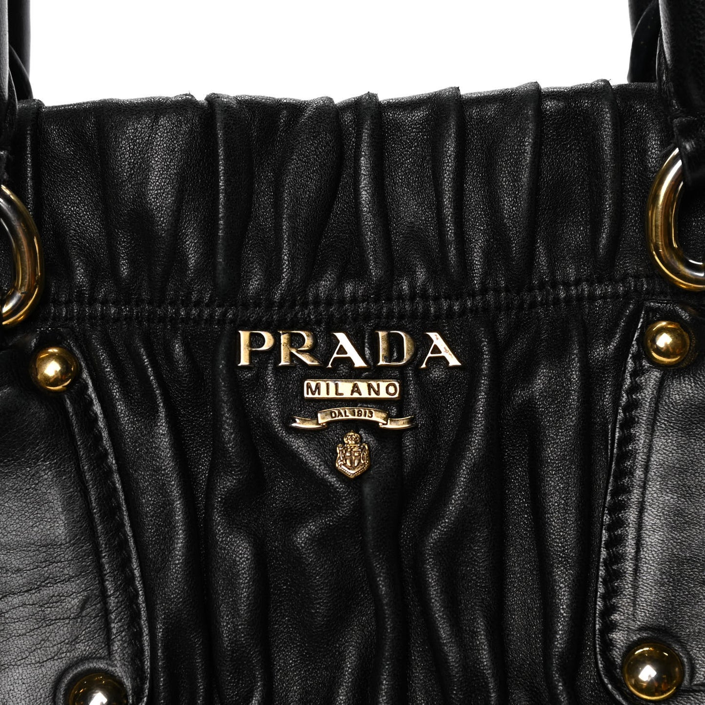 Nappa Gaufre Tote Black