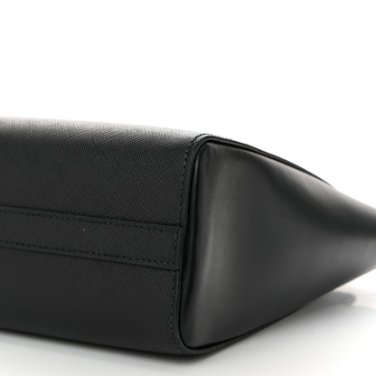 Prada Saffiano Soft Calfskin Small Zippered Tote Black 9 of 9