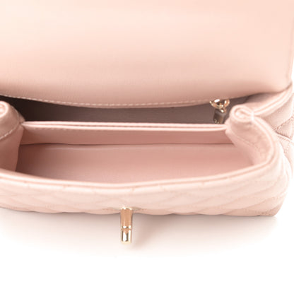 Chanel Caviar Quilted Extra Mini Coco Handle Flap Light Pink 5 of 11