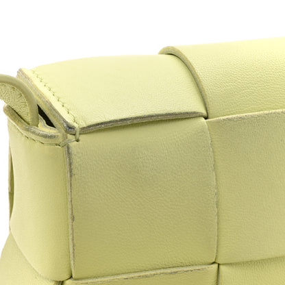 Bottega Veneta Lambskin Maxi Intreccio Candy Cassette Crossbody Bag Lemon Washed 11 of 16
