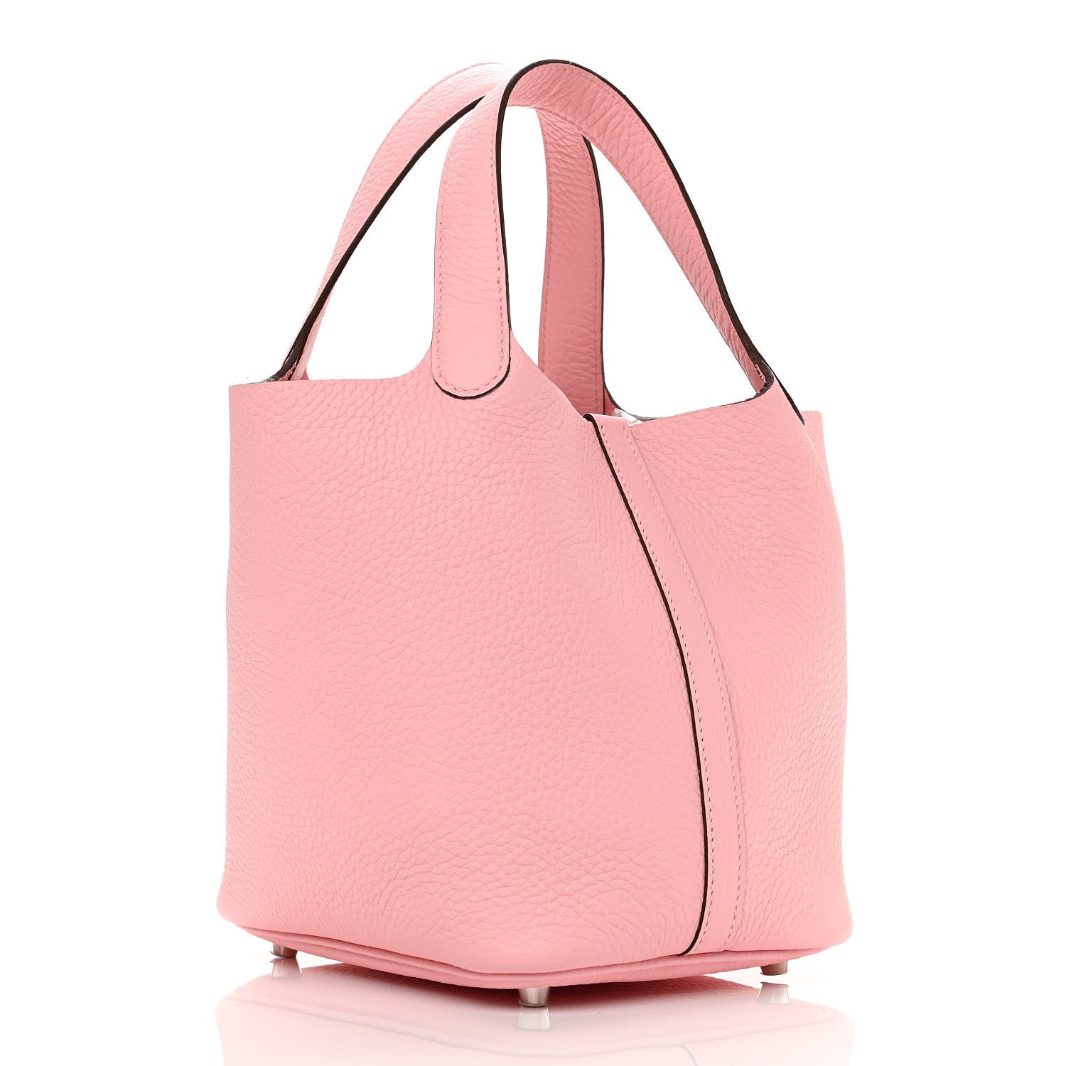Hermes Taurillon Clemence Picotin Lock 18 PM Rose Sakura 3 of 11