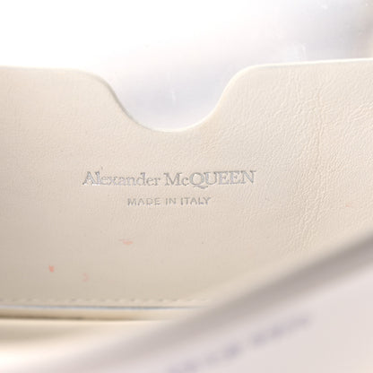 Alexander McQueen Calfskin Polyurethane Mini Jeweled Knuckle Satchel Clear White 5 of 18