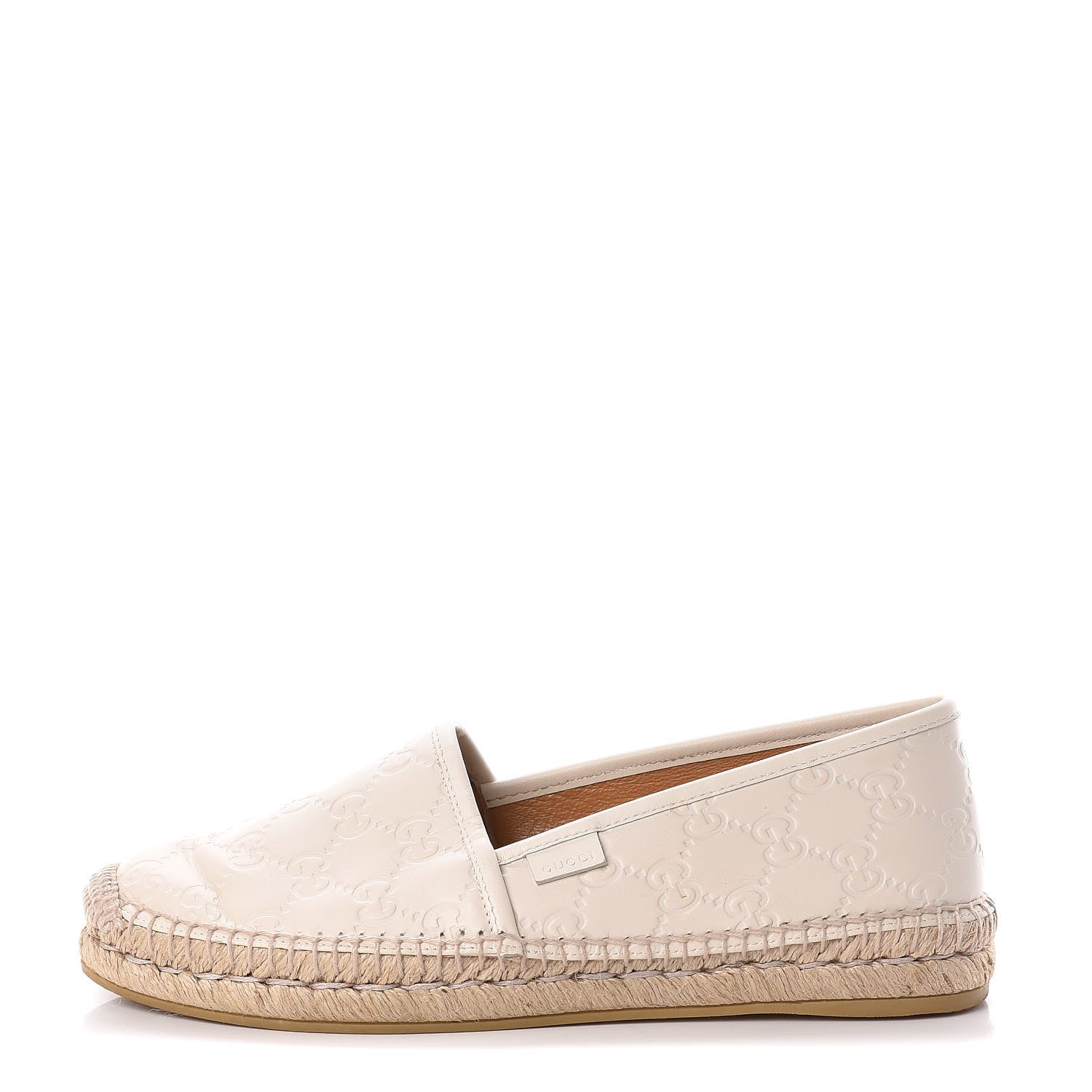 Gucci Guccissima Signature Espadrilles 38 Mystic White 1 of 12