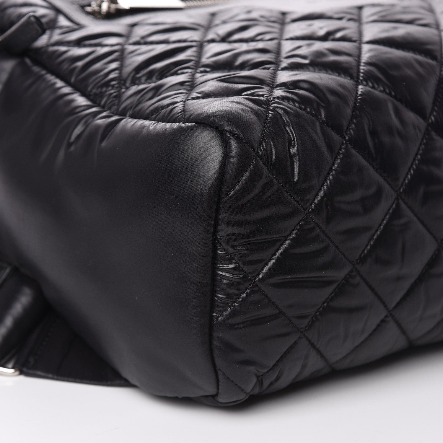Chanel Nylon Quilted Coco Cocoon Backpack Black 8 of 9