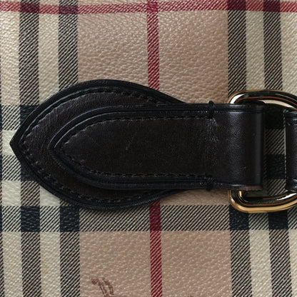 Burberry Haymarket Check Buckle Shoulder Bag Dark Brown 15 of 19