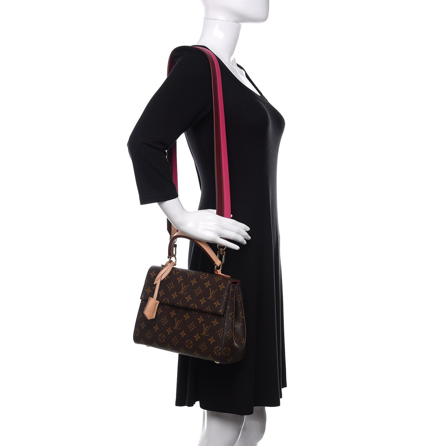 Monogram Cluny BB Bordeaux Fuchsia