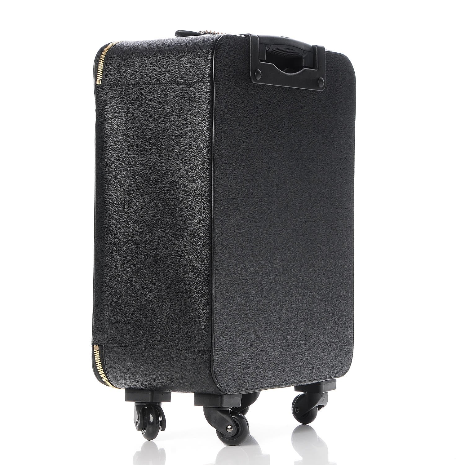 Stella McCartney Grainy Vegetarian Leather 4 Wheel Falabella Travel Suitcase Black 3 of 13
