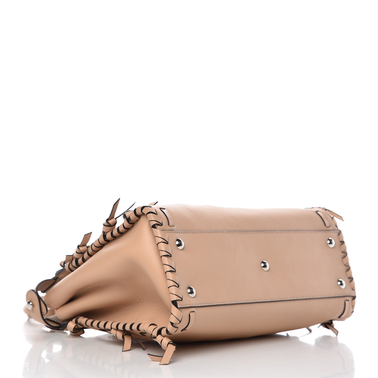 Vitello Seta Century Nappa Whipstitch Medium Peekaboo Iconic Satchel Makeup