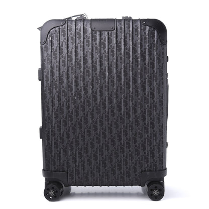 Christian Dior X RIMOWA Aluminum Zucca Print Roll Away Carry On Luggage 1 of 13