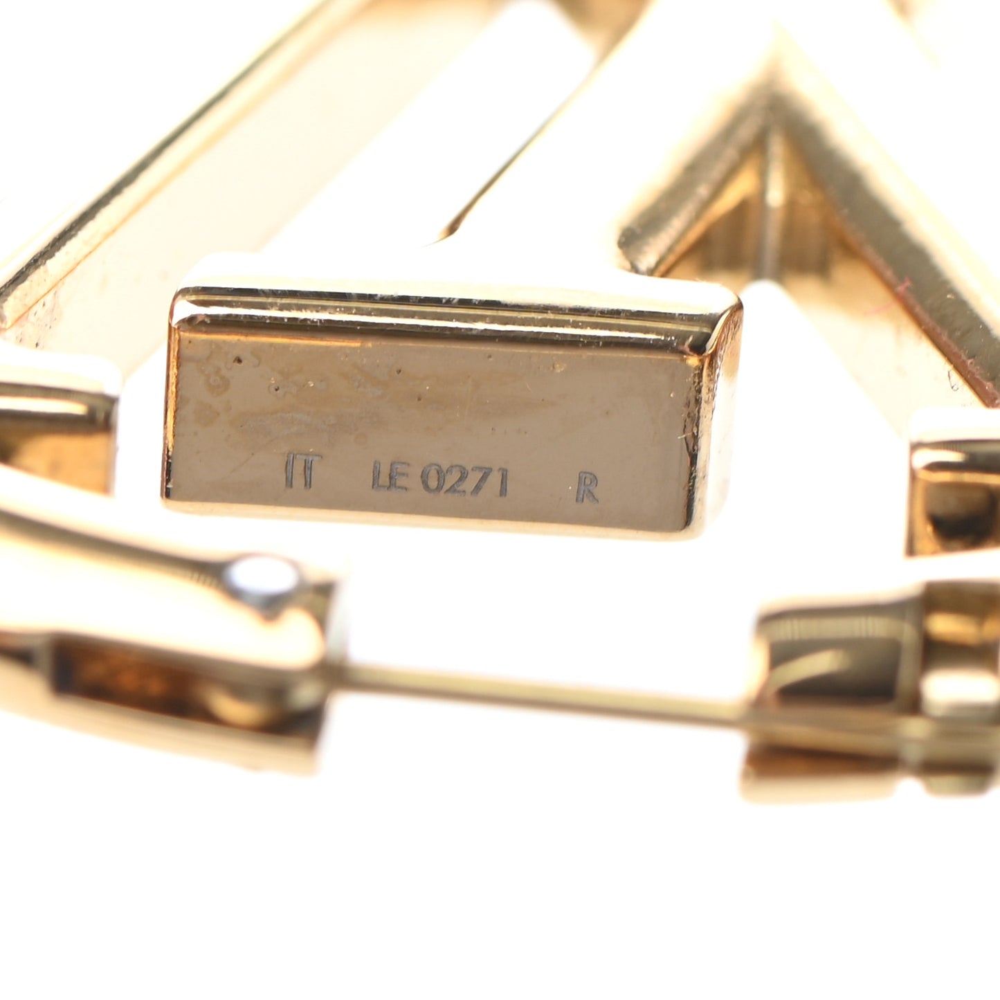 Metal Louise Hoop Earrings Gold