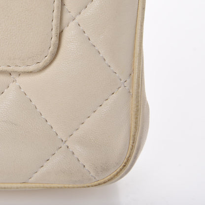 Chanel Lambskin Square Quilted Single Flap White 11 of 14