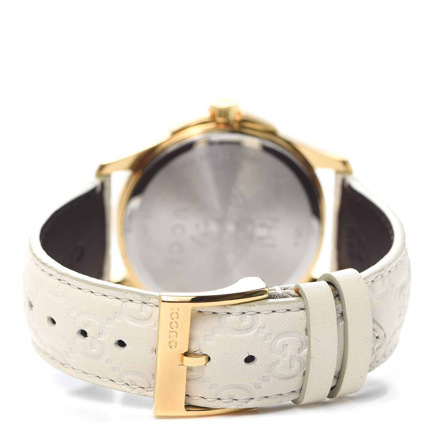 Gucci Stainless Steel Calfskin 38mm G-Timeless Quartz Watch White 3 of 5