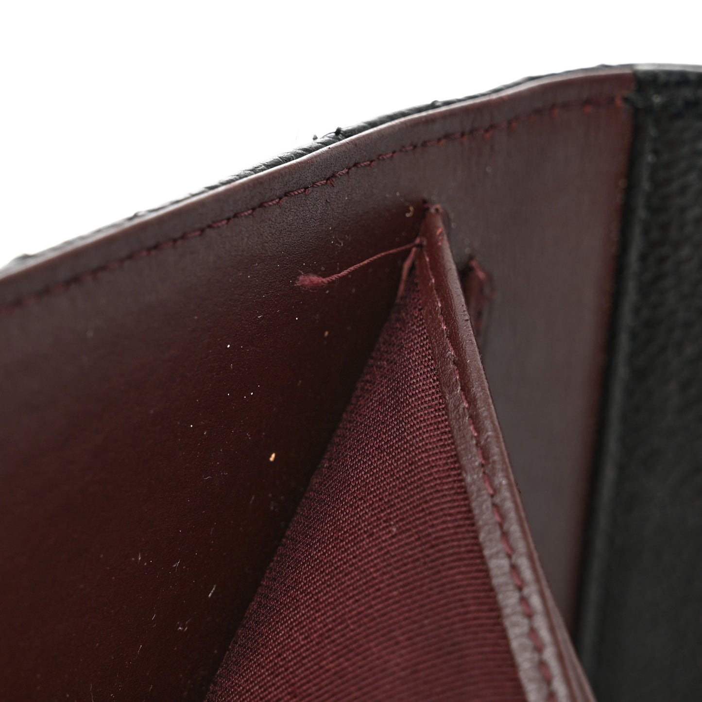 Caviar Quilted Compact Flap Wallet Black