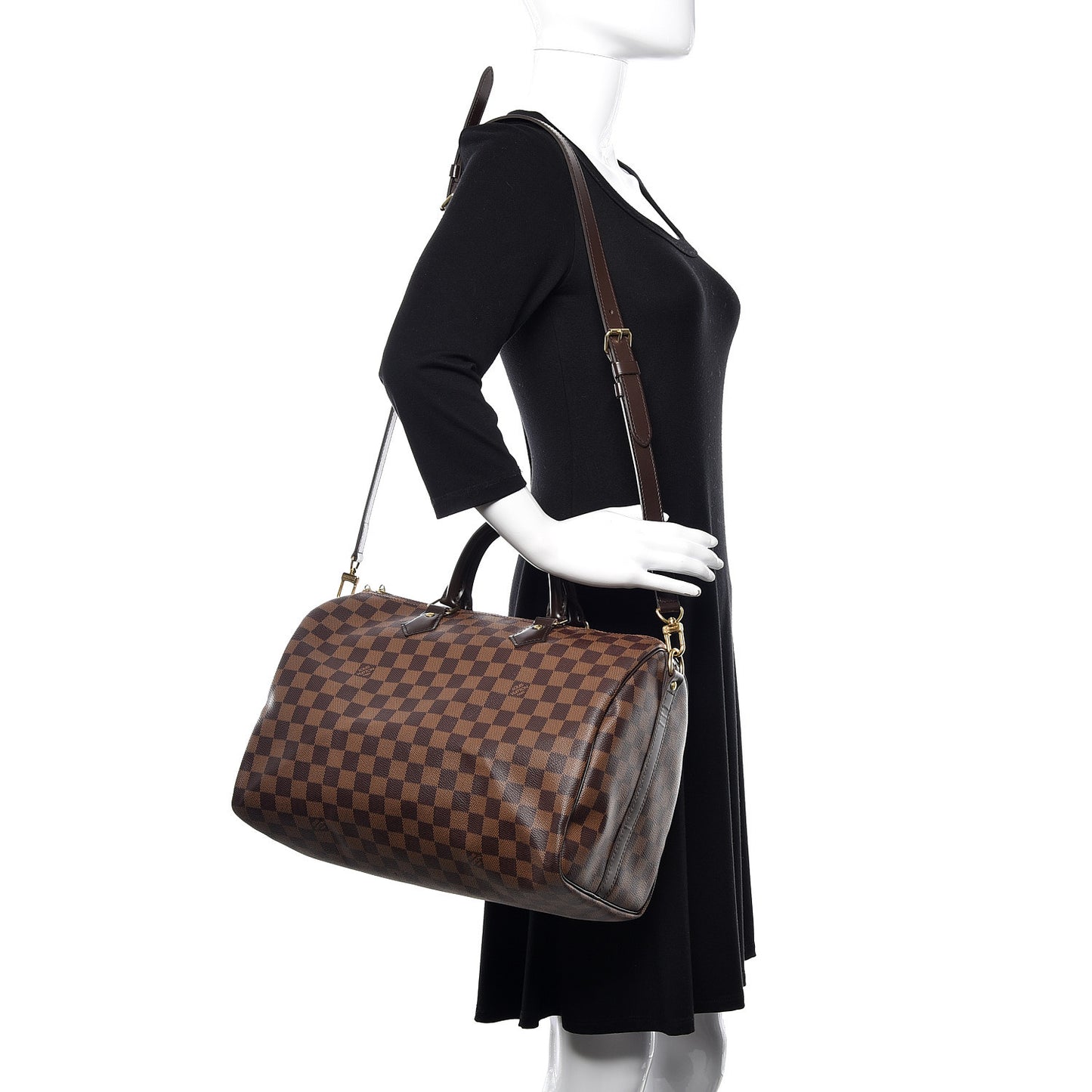 Damier Ebene Speedy Bandouliere 35