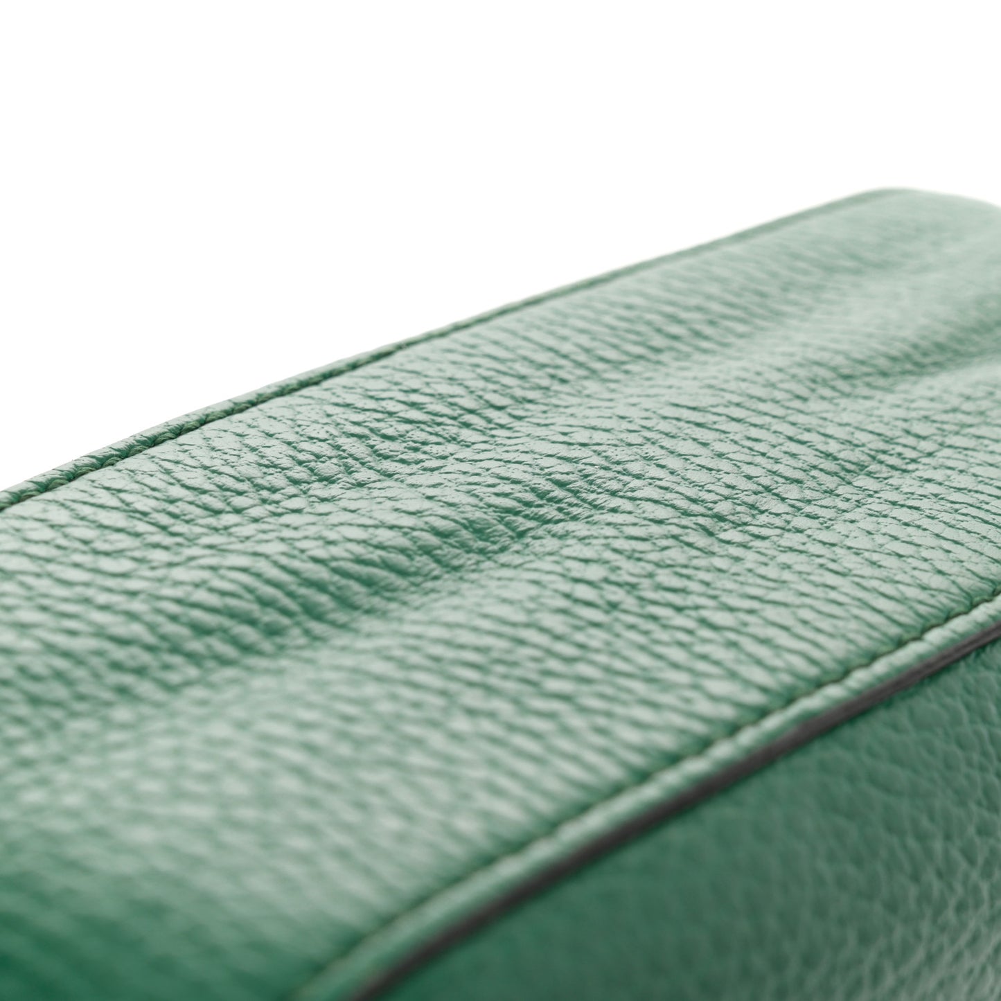 Pebbled Calfskin Small Soho Disco Bag Emerald Green