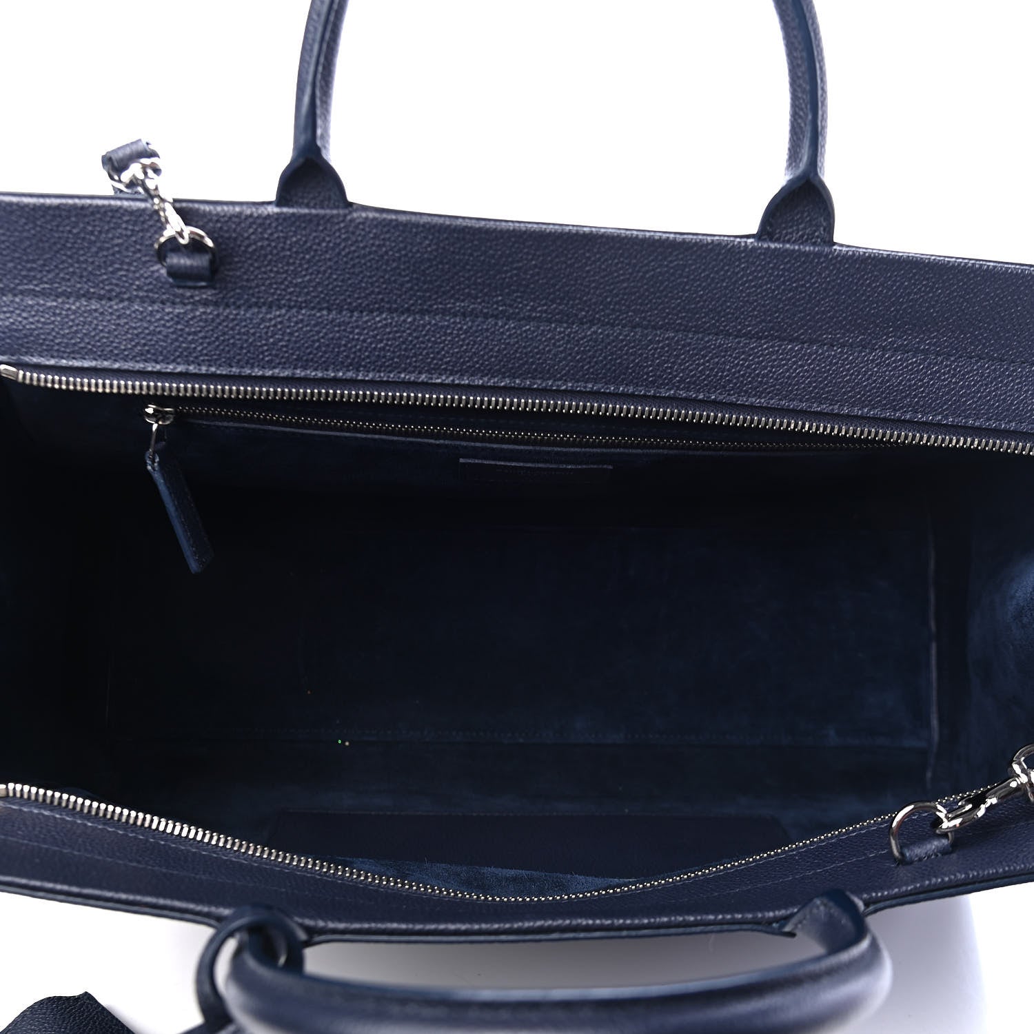 Saint Laurent Calfskin Medium Rive Gauche Cabas Navy Blue 5 of 9
