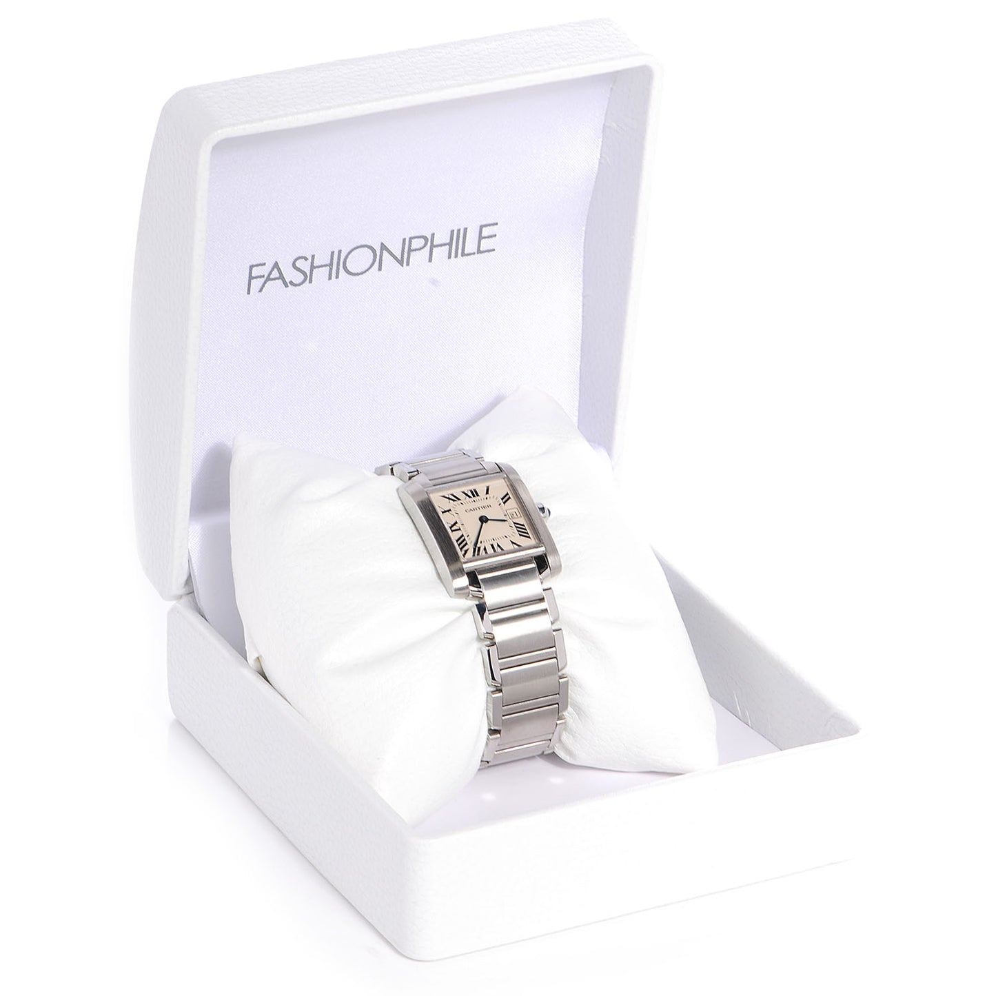 Stainless Steel 25mm Tank Francaise Quartz Watch