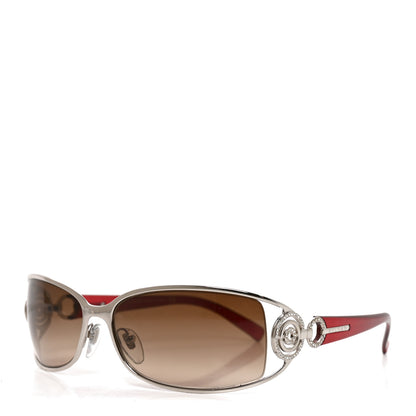 Bulgari Acetate Crystal Sunglasses 6003-B Red 1 of 7