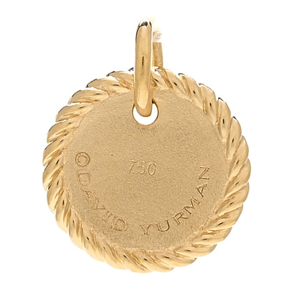 David Yurman 18K Yellow Gold Diamond Initial T Charm Pendant 3 of 3