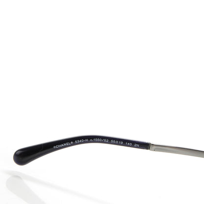 Chanel Acetate Pearl Cat Eye Sunglasses 5340-H Blue 4 of 7
