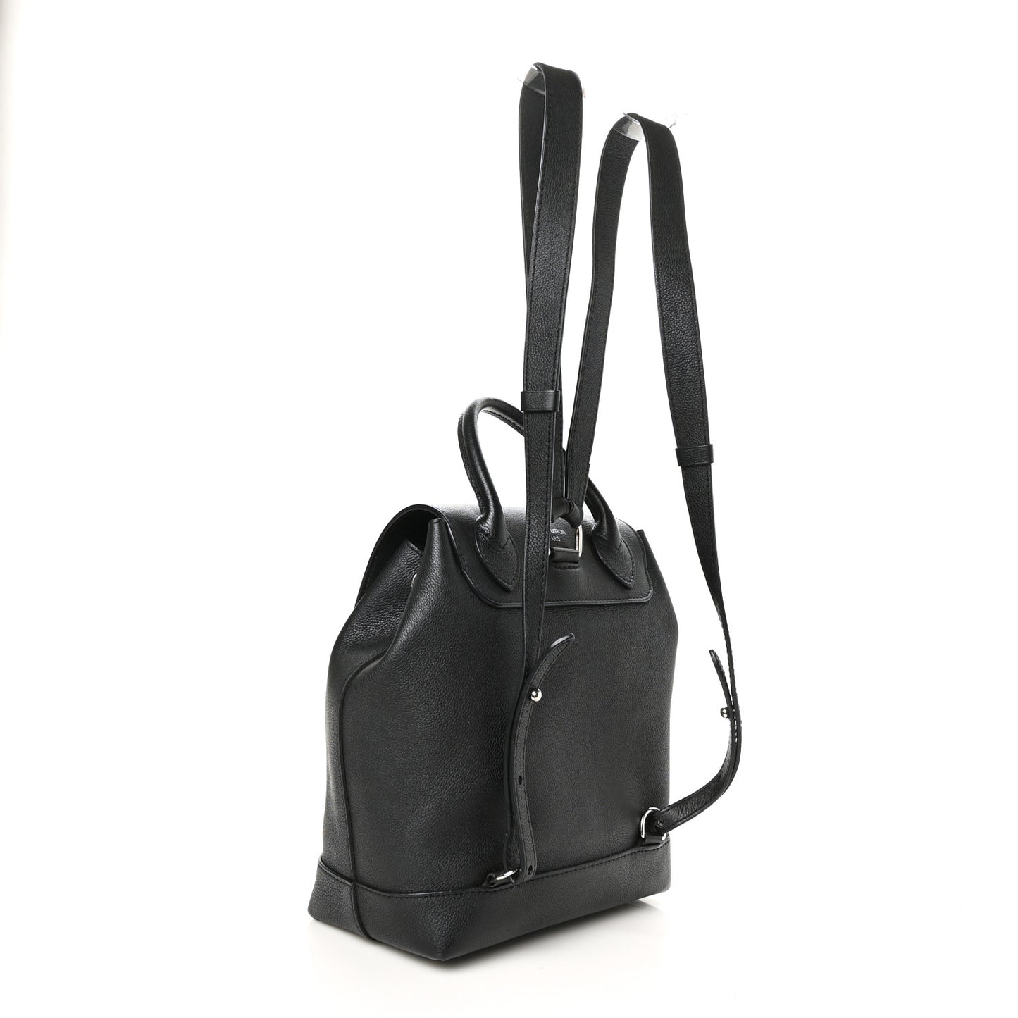 Calfskin Lockme Backpack Black