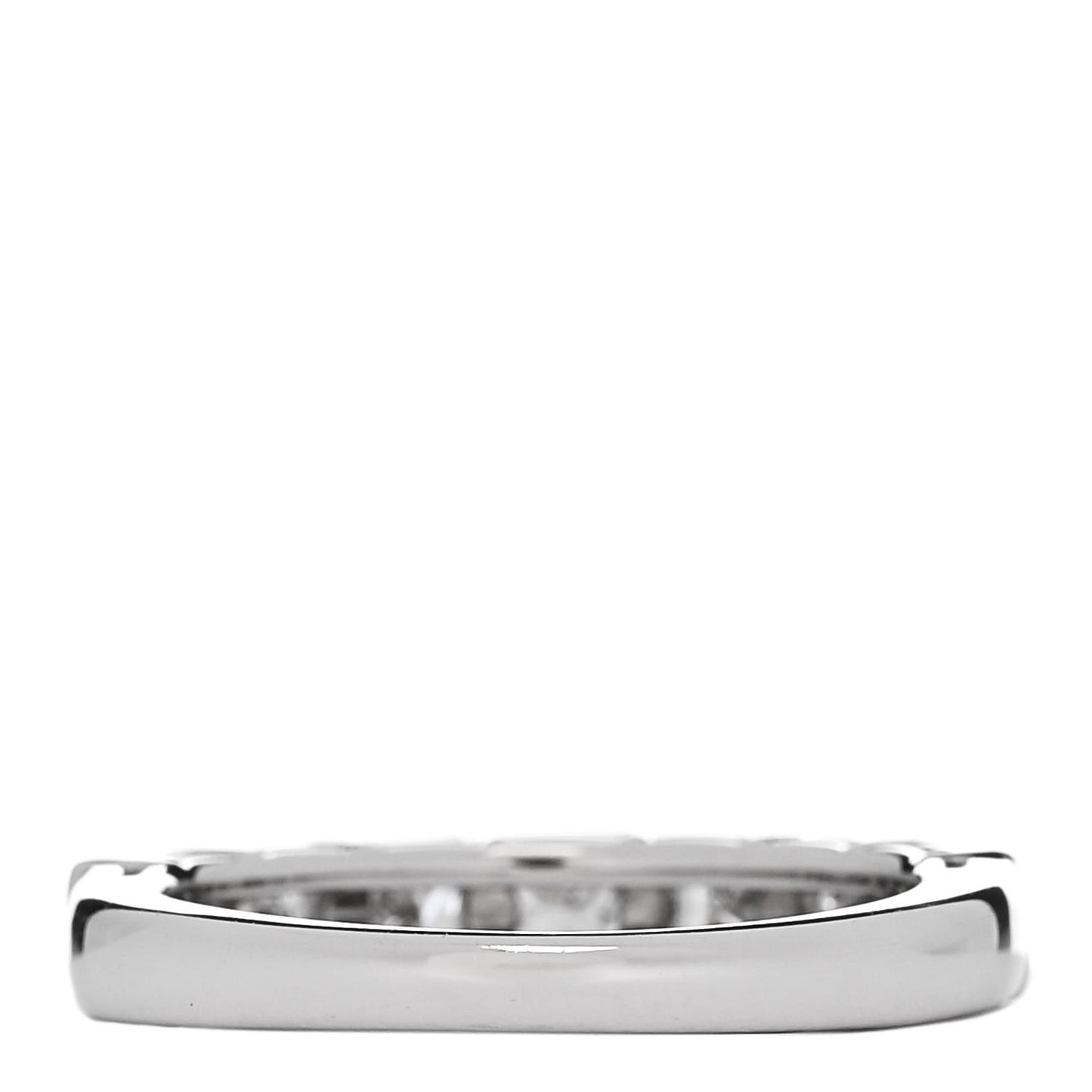 Platinum Diamond 1.00ct Princess Cut Half Eternity Band Ring 49 4.75