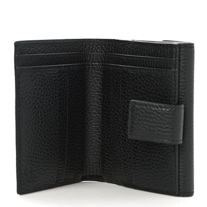 Gucci Dollar Calfskin Interlocking G French Wallet Black 5 of 11