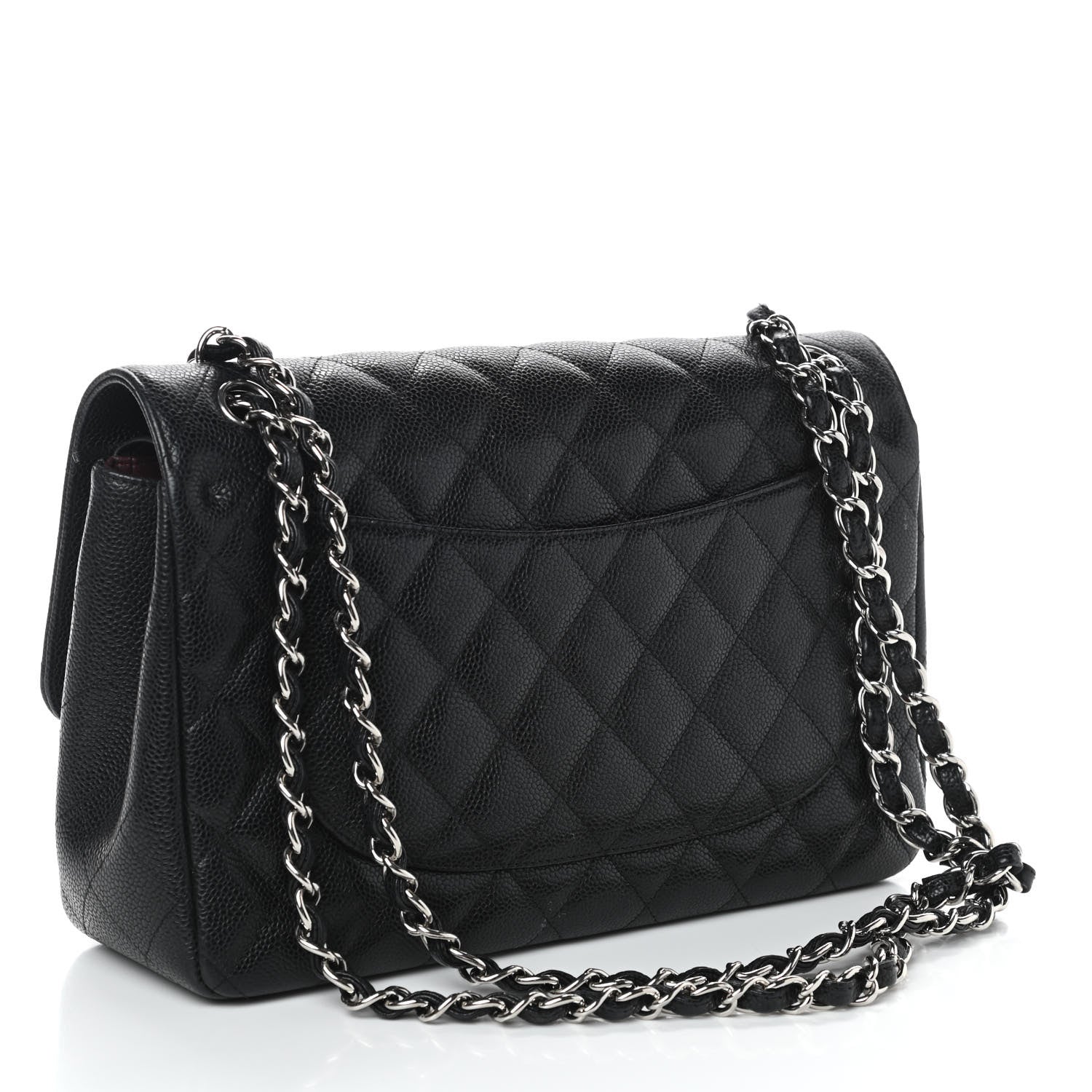 Chanel Caviar Quilted Jumbo Double Flap Black 3 of 10