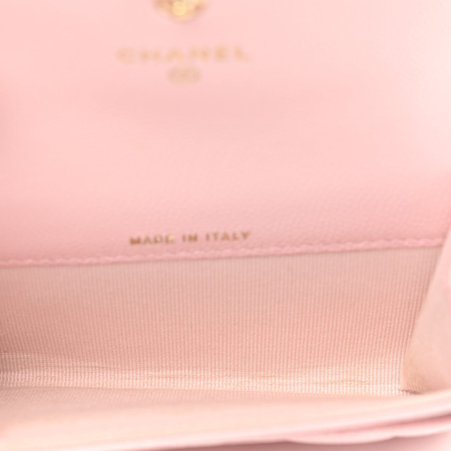 Chanel Caviar Quilted Crystal CC Flap Card Holder Pink 5 of 10