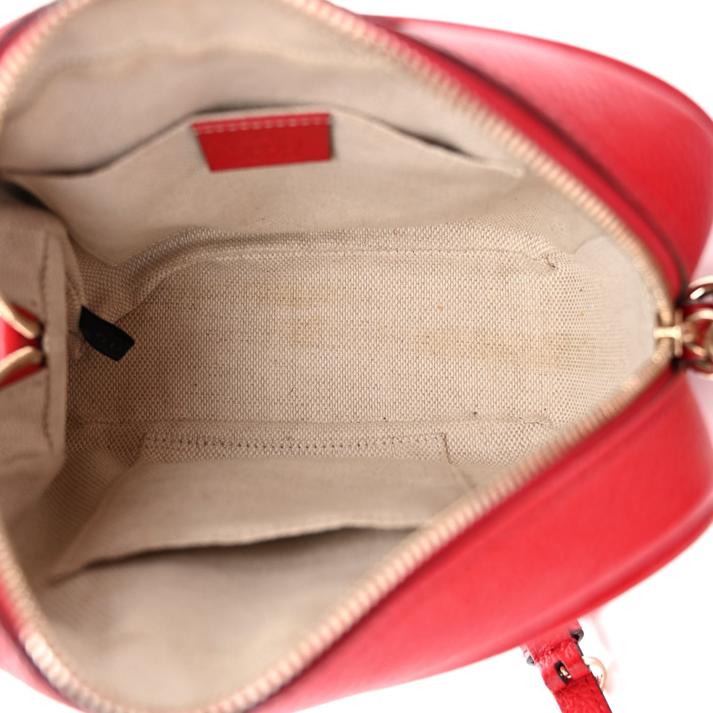 Pebbled Calfskin Small Soho Disco Bag Tabasco Red