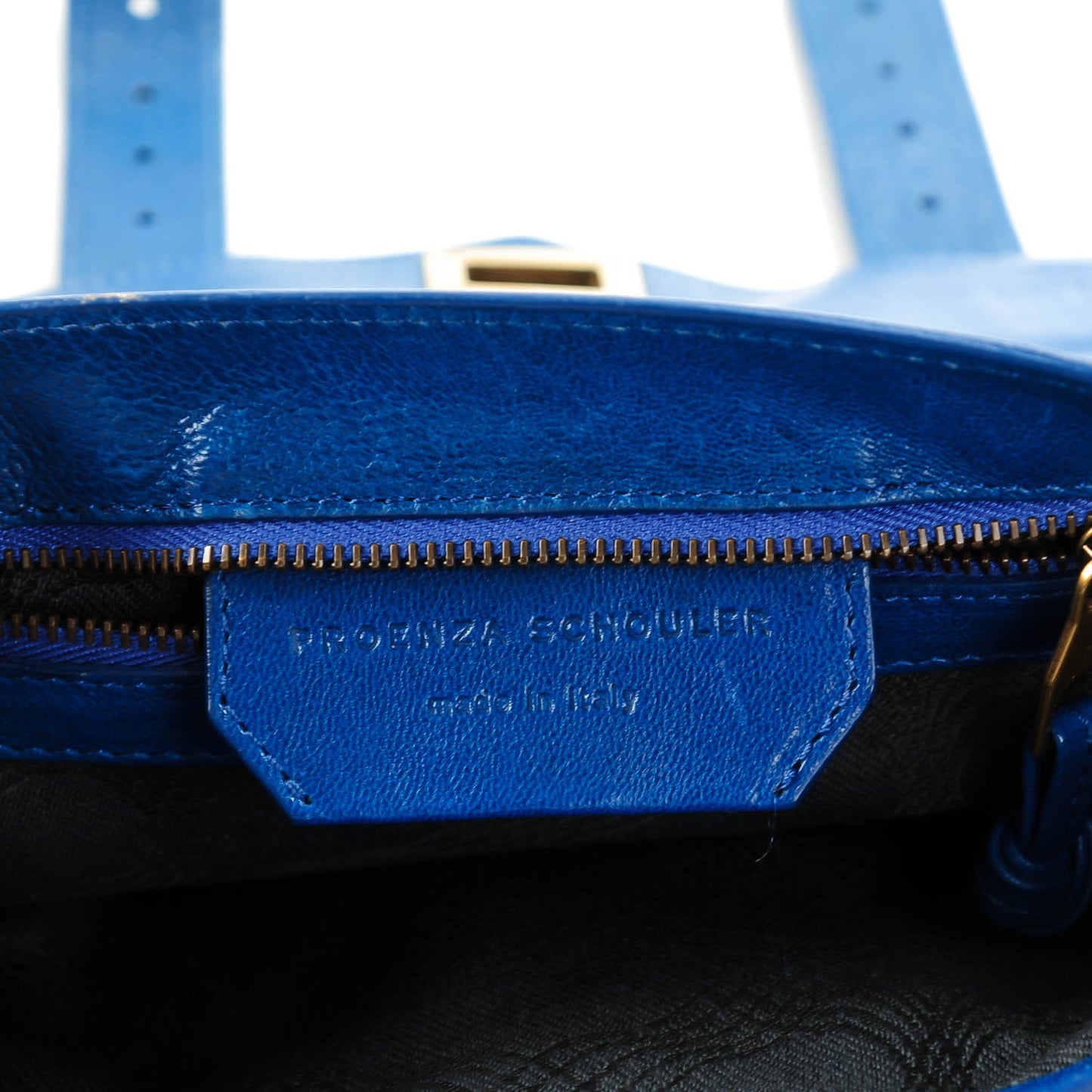 Lambskin PS1 Pouch Messenger Bag Peacock Blue