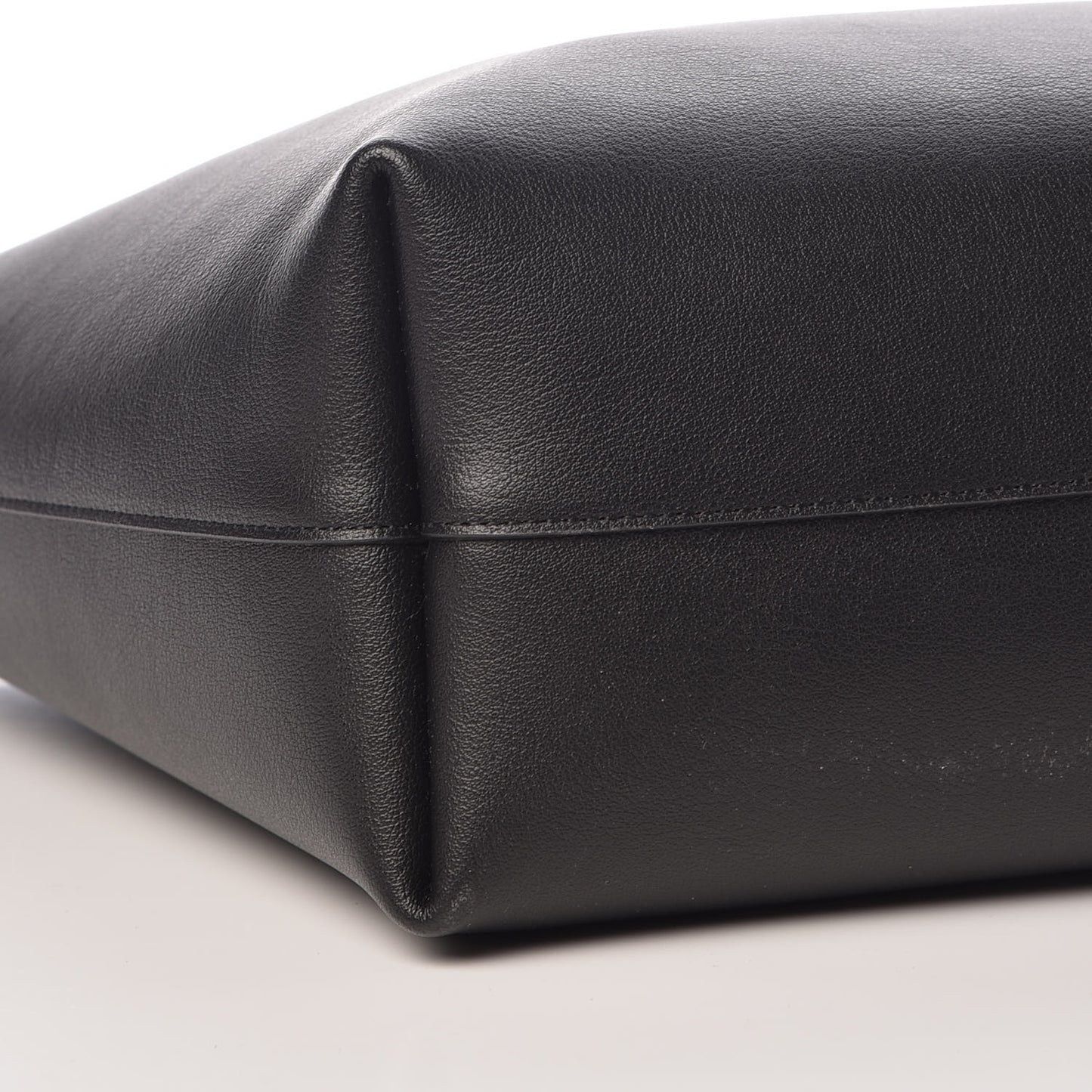 Calfskin Large Shopping Tote Black