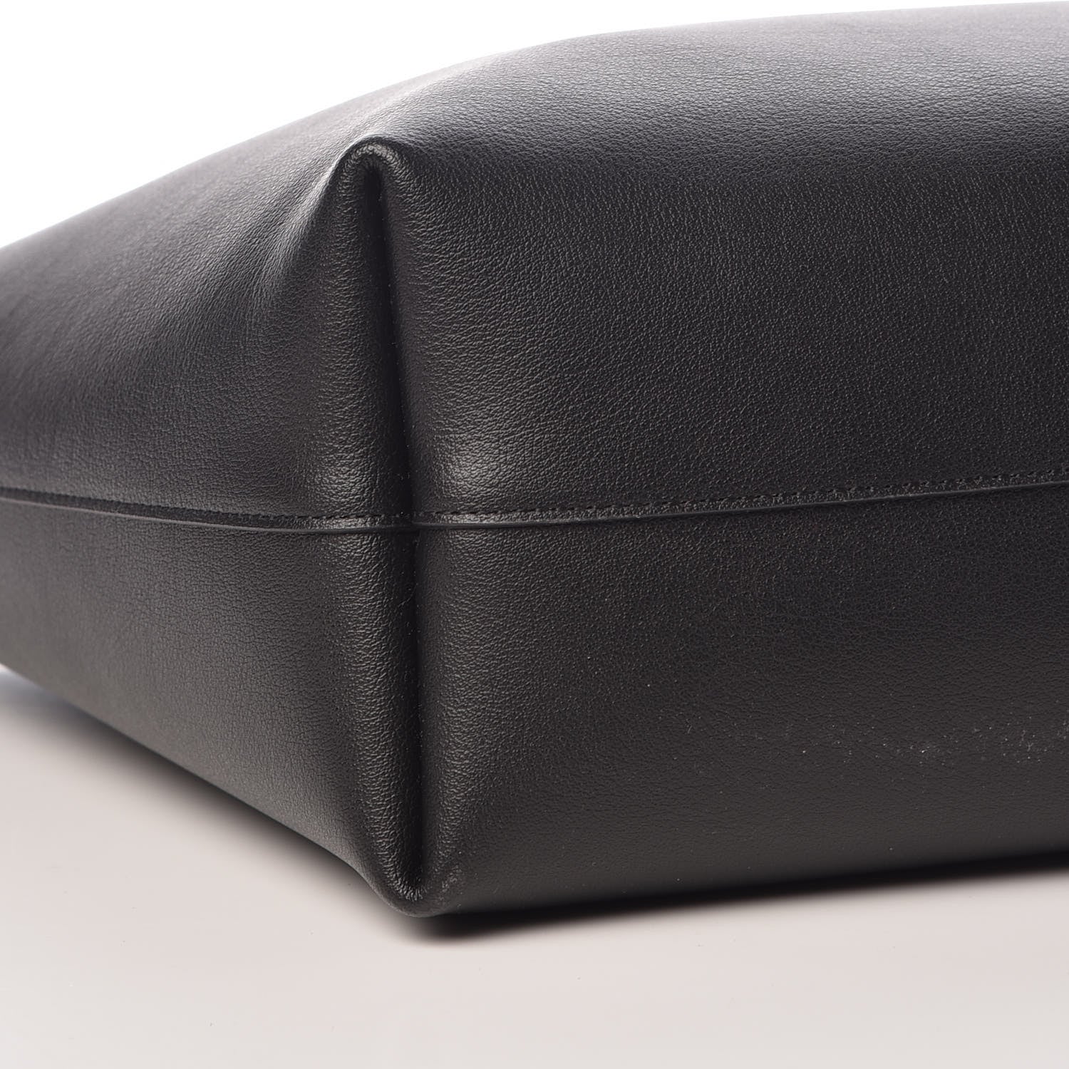 Saint Laurent Calfskin Large Shopping Tote Black 10 of 11