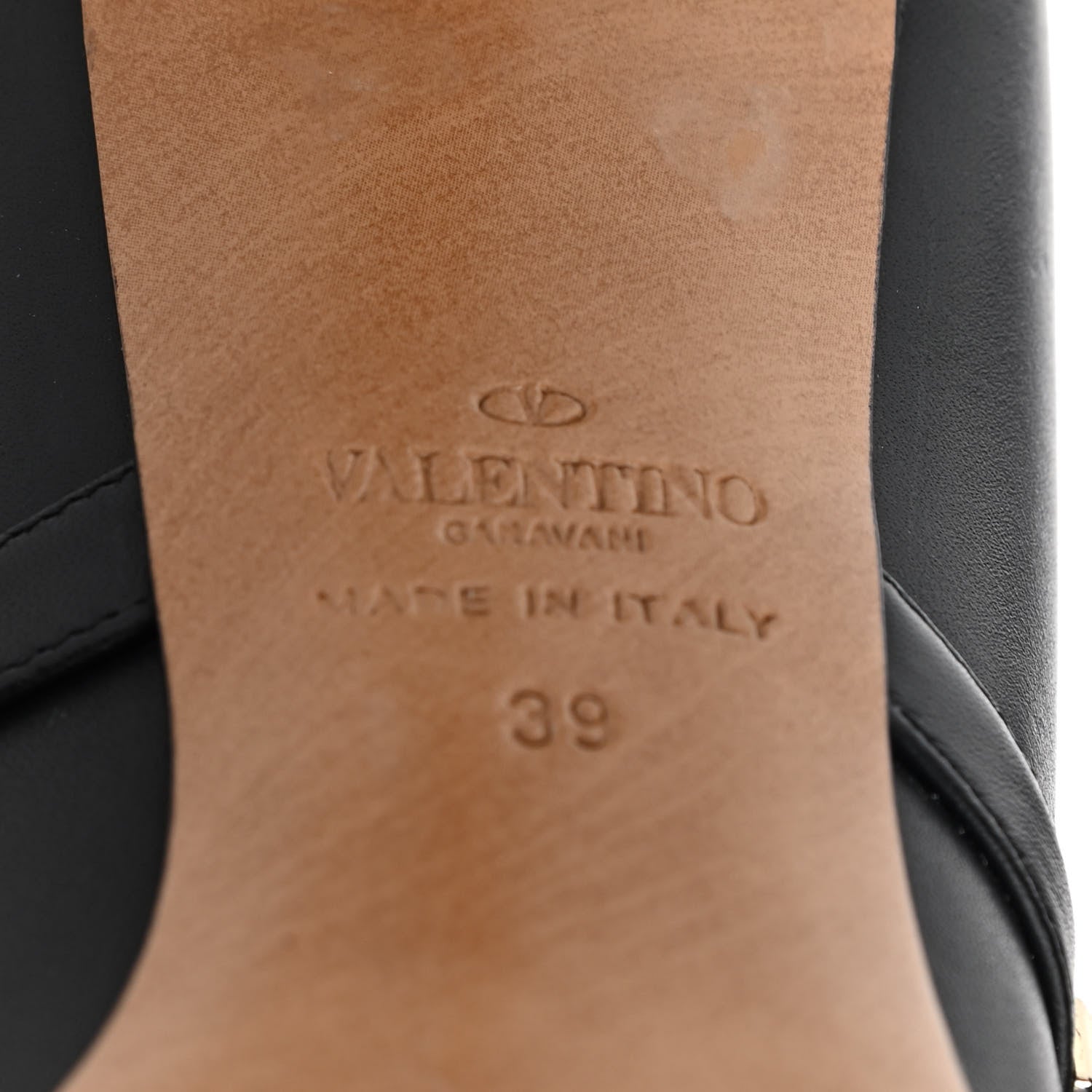 Valentino Garavani Calfskin Rockstud Tall Boots 39 Black 7 of 10