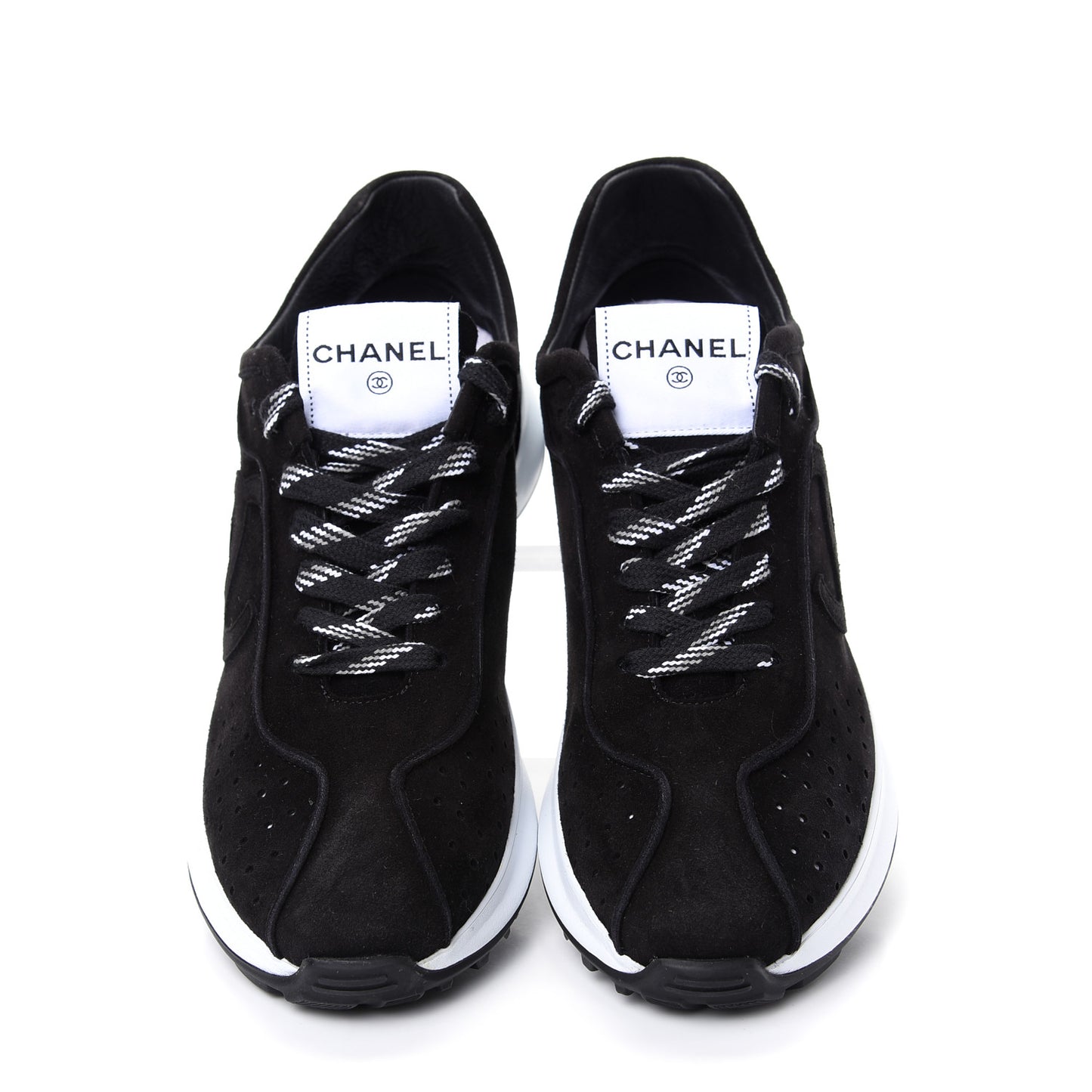 Suede Goatskin CC Sneakers 41 Black