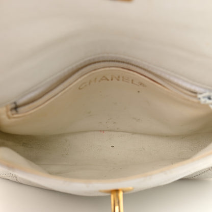 Chanel Lambskin Quilted Flap Waist Belt Bag 70 28 White 8 of 17