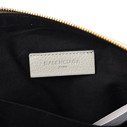 Balenciaga Chevre Gold Metallic Edge Hardware Pouch Gris Glace 6 of 9