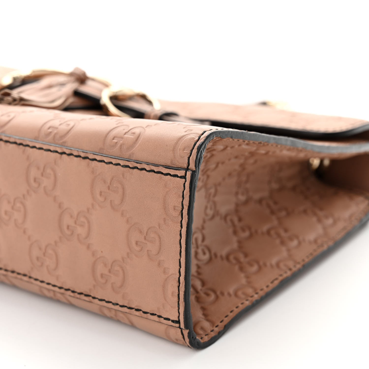 Gucci Guccissima Medium Emily Chain Shoulder Bag Camelia 10 of 12